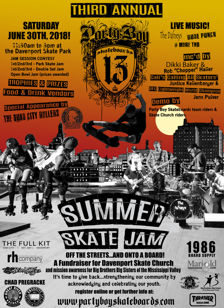 2018 Partyboy Skateboards Summer Skate Jam!